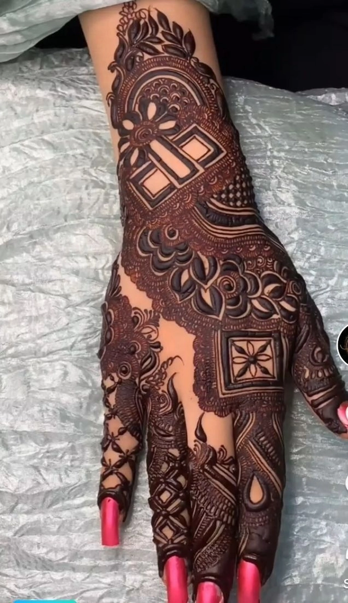 kashees mehndi design bridal simple