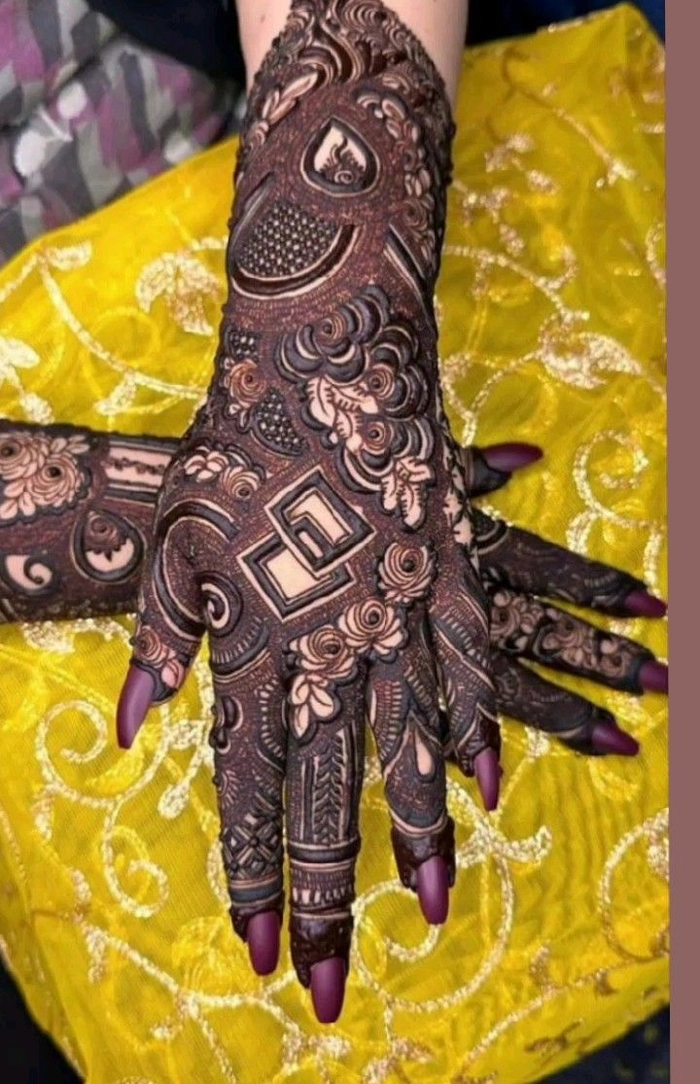 kashees mehndi designs back hand simple