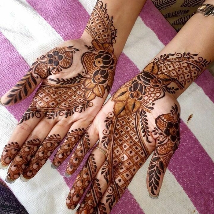 latest mehndi designs for sawan