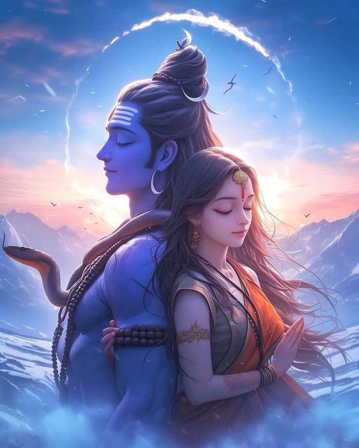 mahadev parvati aesthetic dp