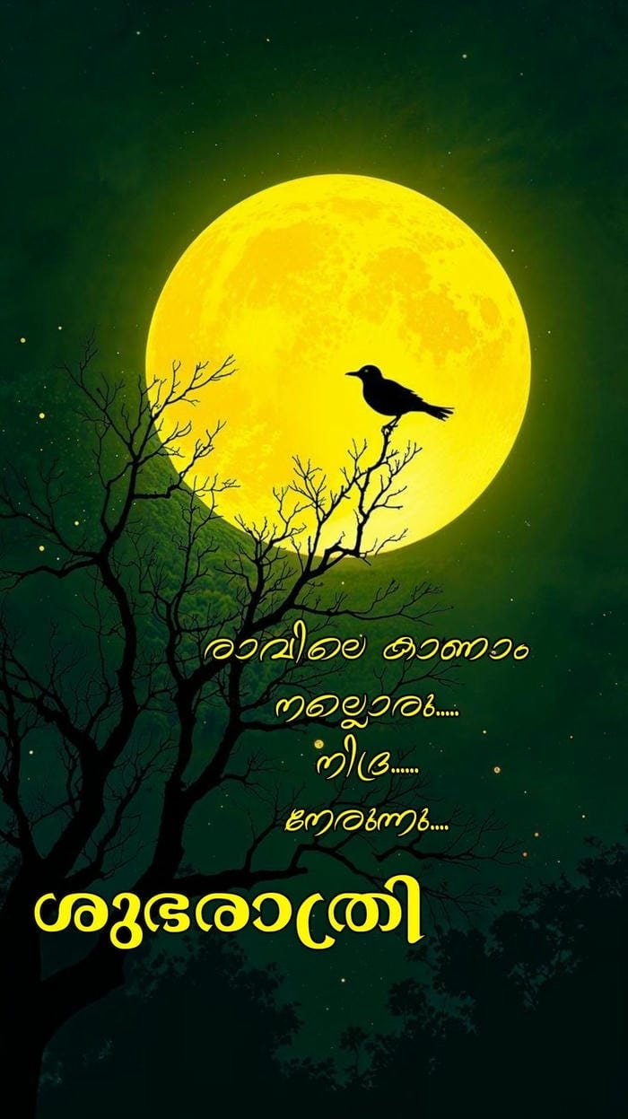 malayalam good night romantic quote