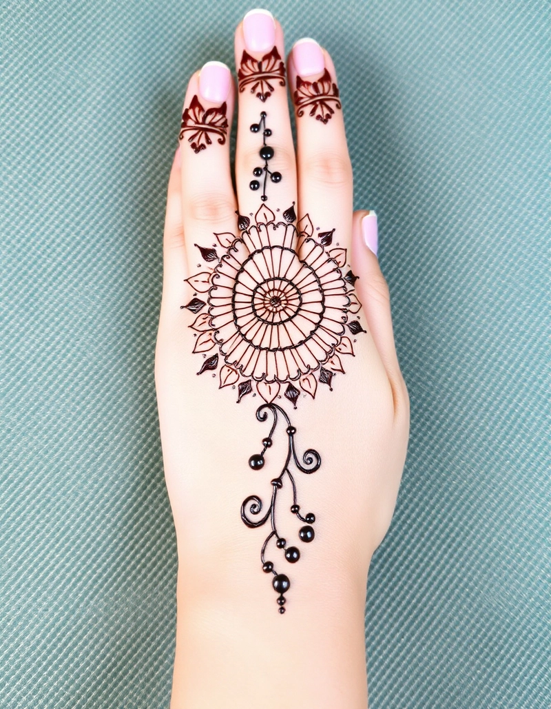 mehandi design aage ka hath