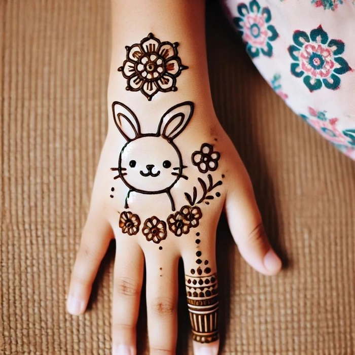 mehndi cartoon design