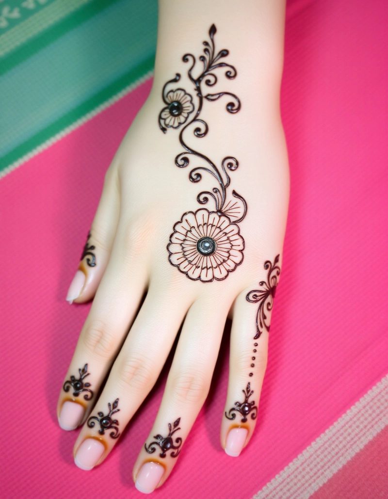 mehndi design aage ka photo full hand