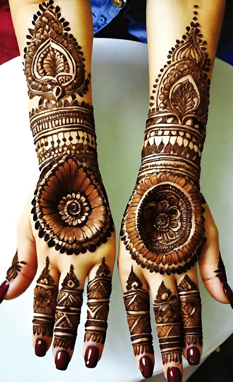 mehndi design aage ka photo simple