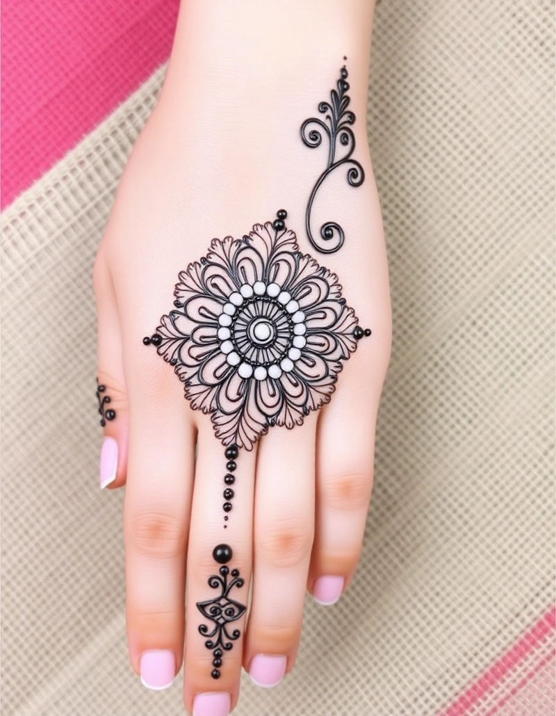 mehndi design aage ka simple and beautiful
