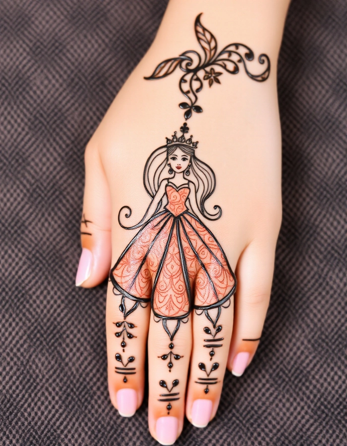 mehndi design for princess