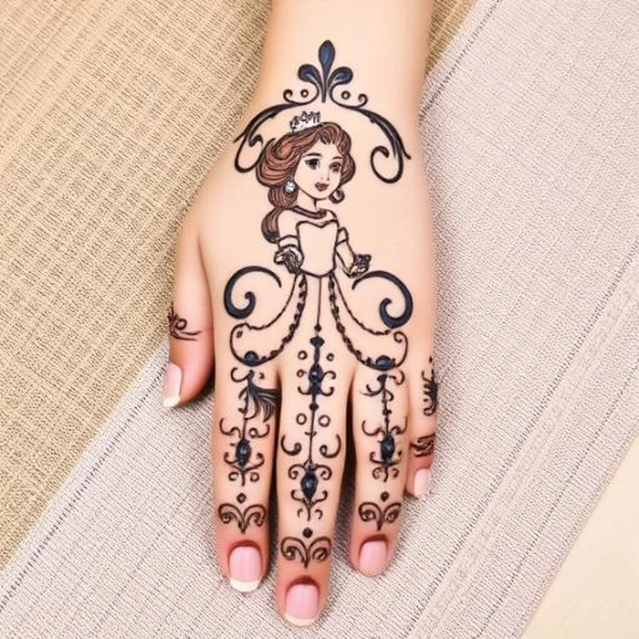 mehndi design photo princess