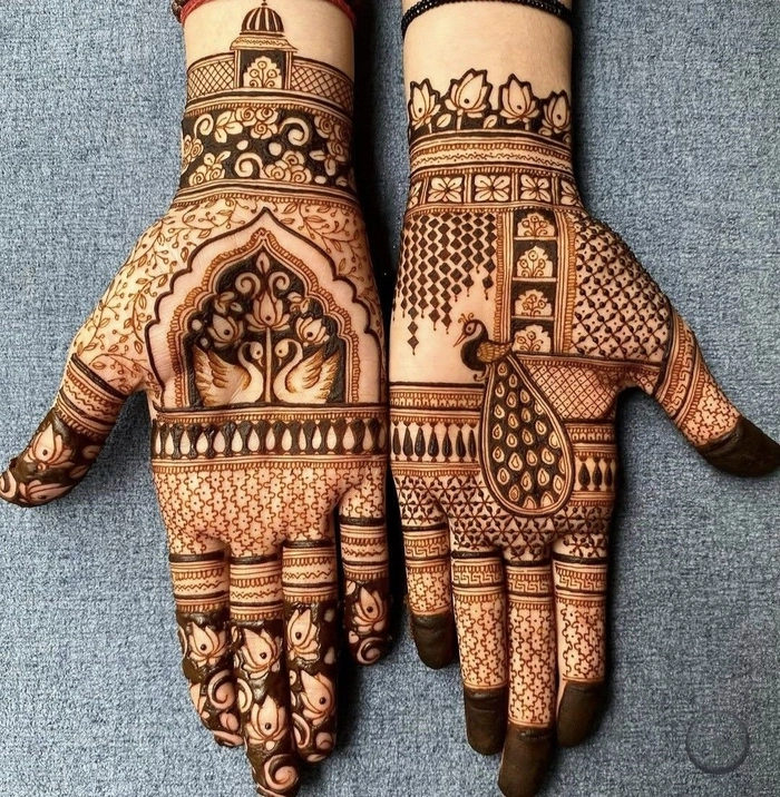 mehndi design rajasthani style