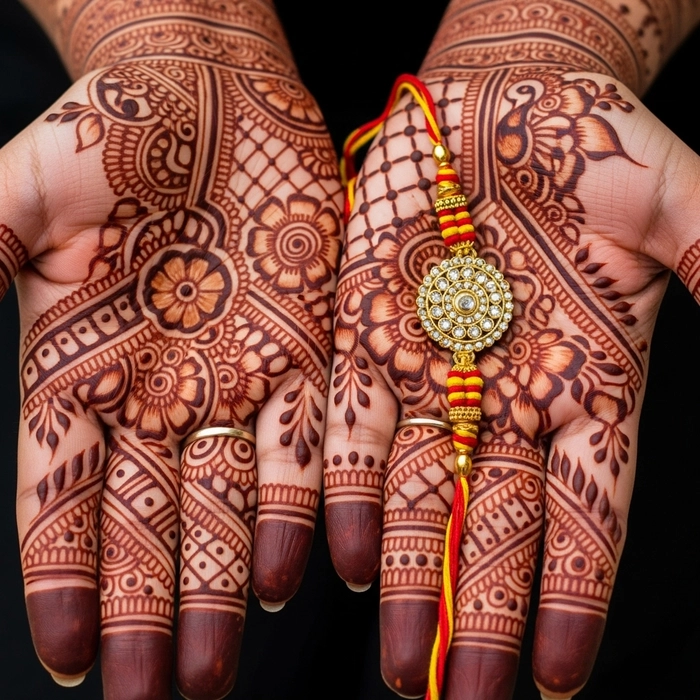 mehndi design rakhi special easy