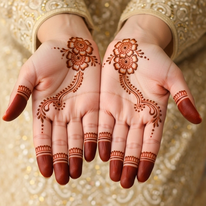 mehndi design rakhi special front hand