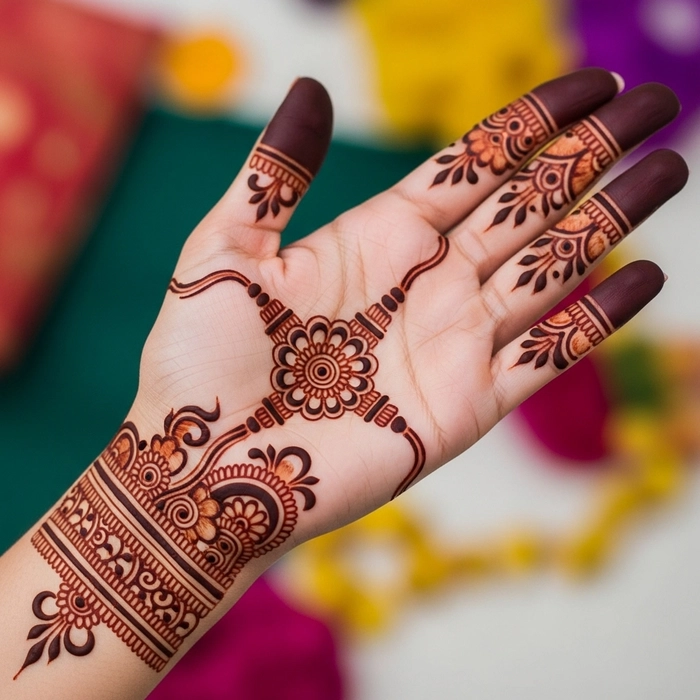 mehndi rakhi design