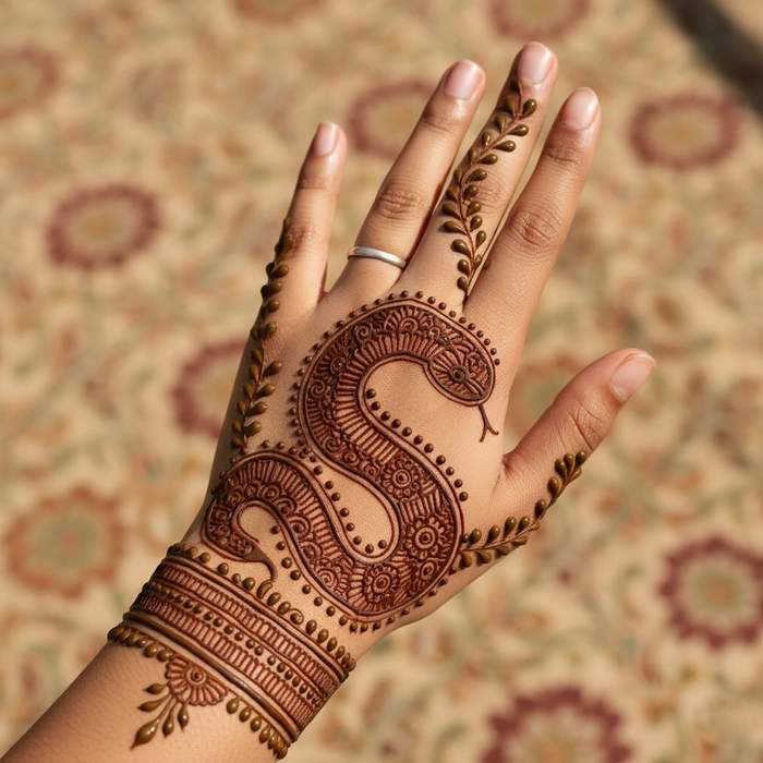 mehndi snake