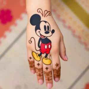 mickey mouse mehndi