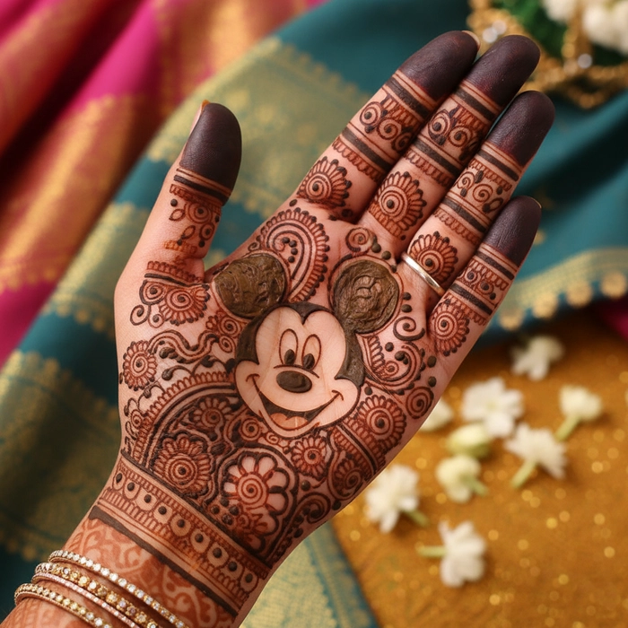 mickey mouse mehndi photo