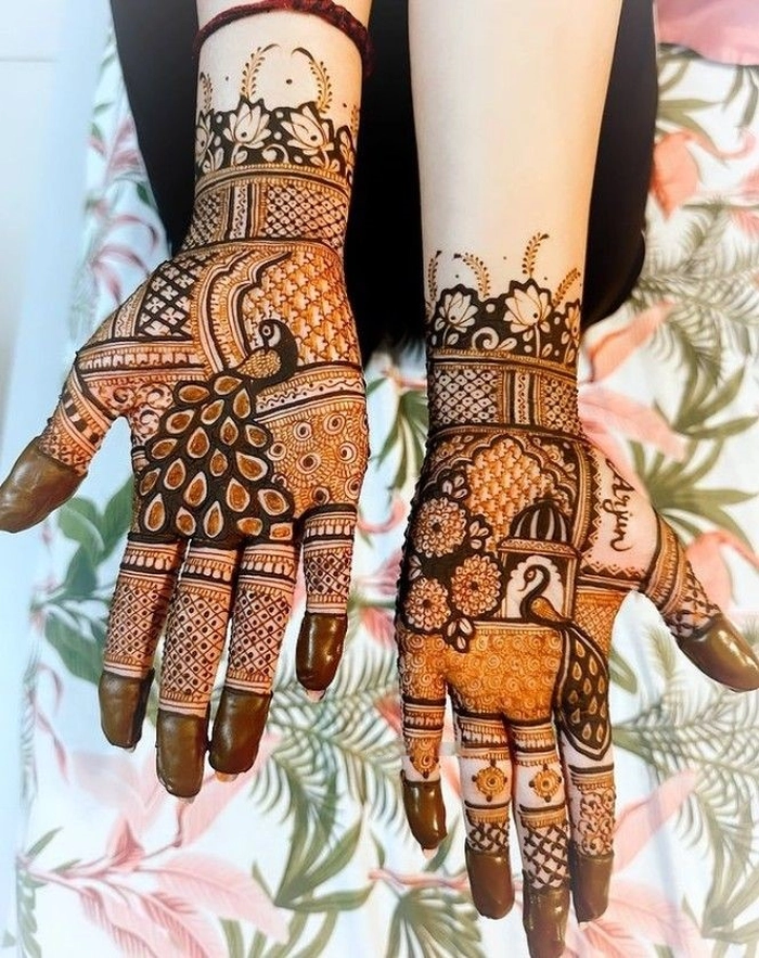 modern royal rajasthani mehndi design