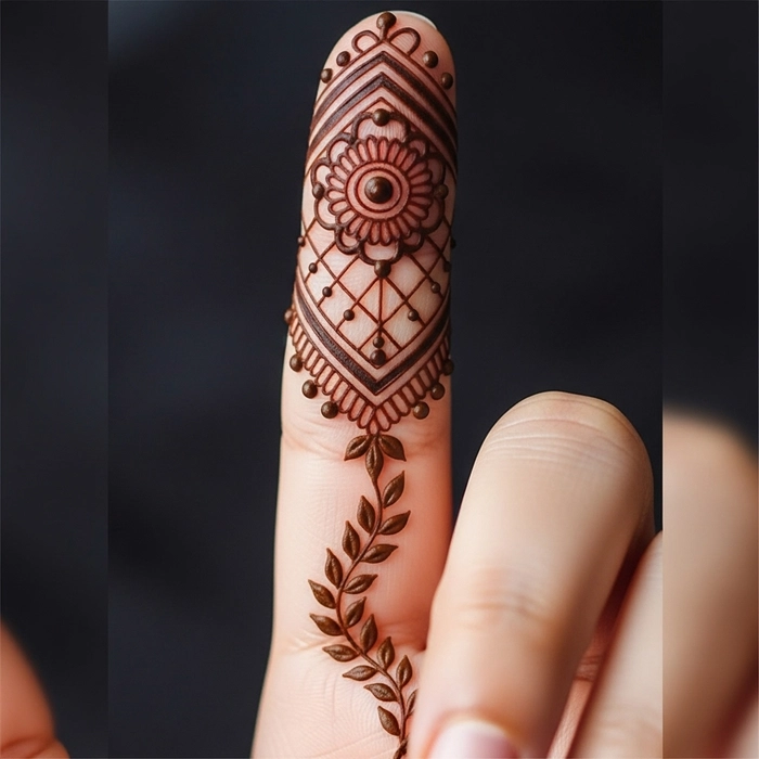 modern ungli ki mehndi design