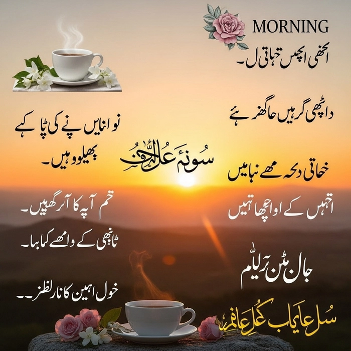 morning quotes in urdu with images