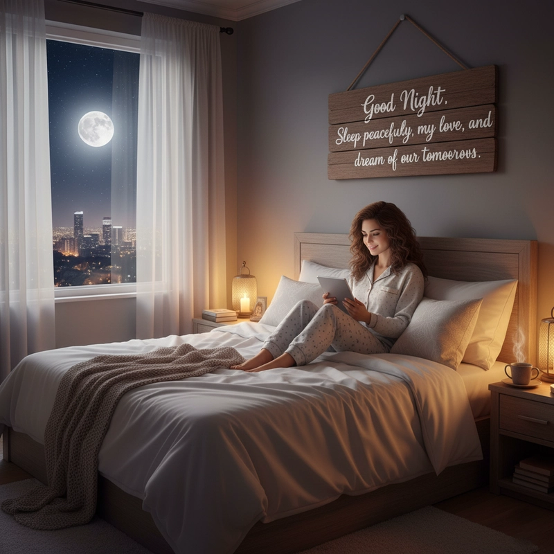 new good night images with quotes in english