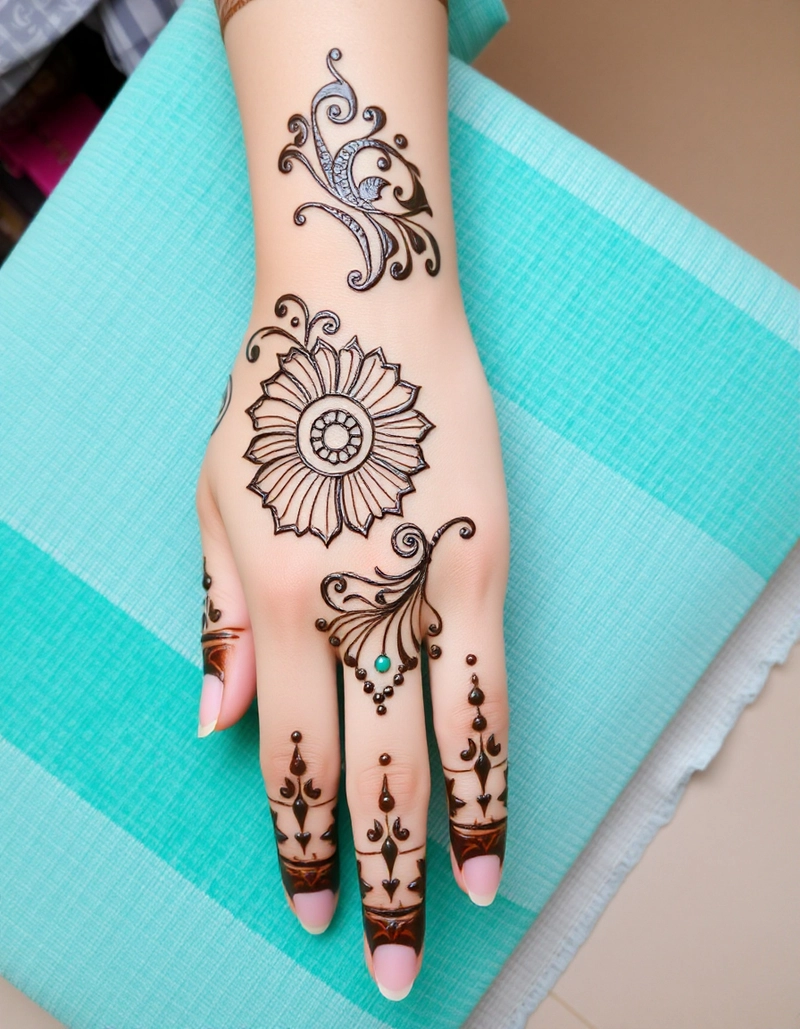 new mehndi design aage ka
