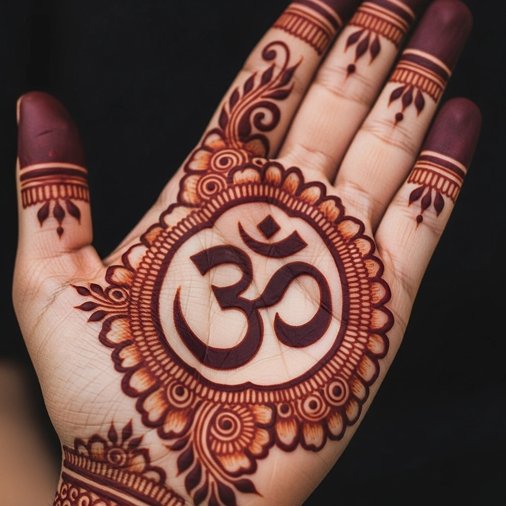 om mehandi ka design
