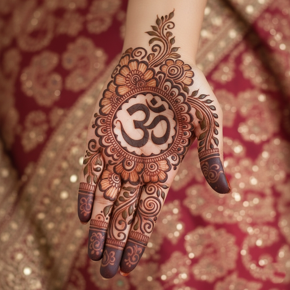 om mehndi design arabic