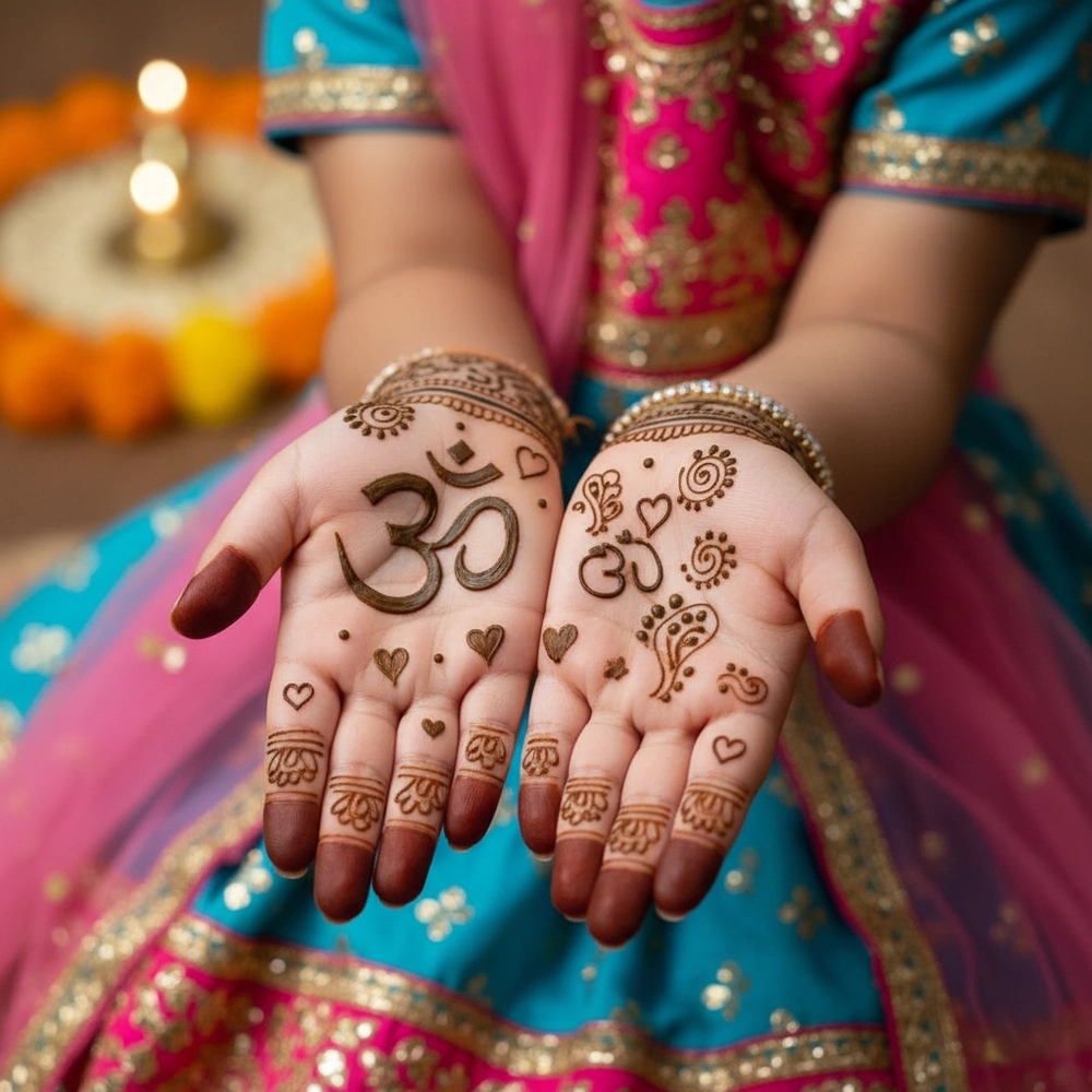 om mehndi design for kids