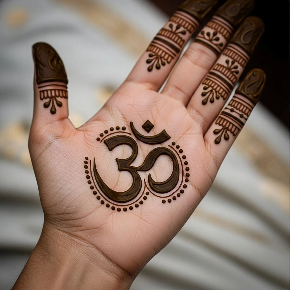 om mehndi tattoo