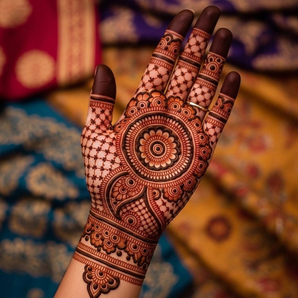oppana mehndi design hand
