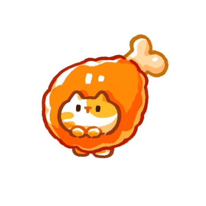orange and white pfp