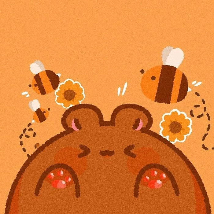 orange pfp background