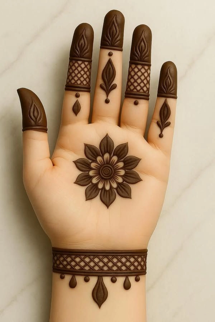 pair ungli mehndi design