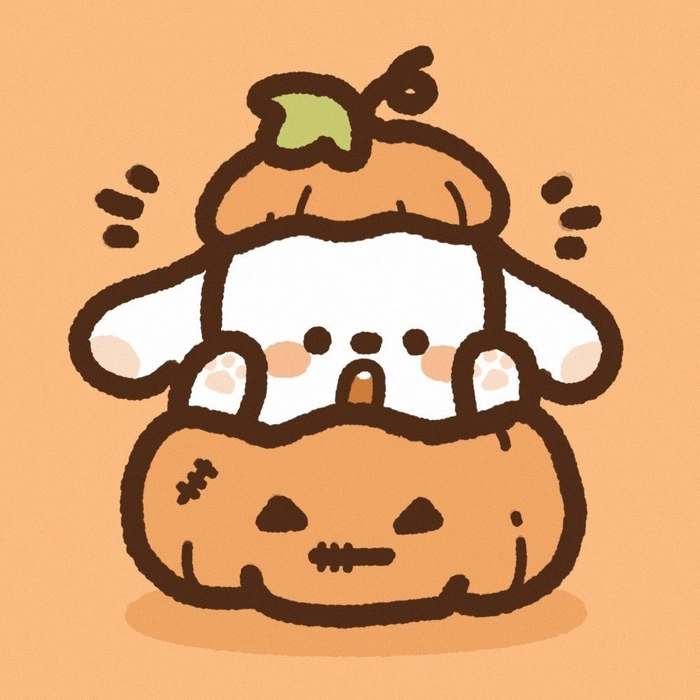 preppy orange pfp