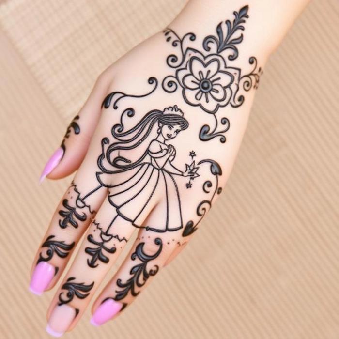 princess mehndi tattoo