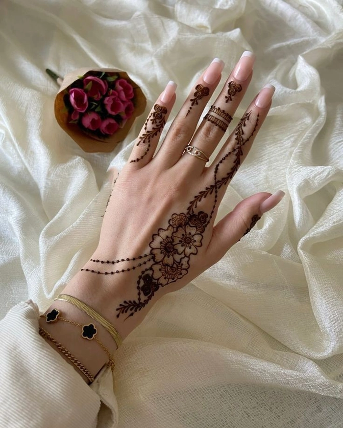 quick and easy mehndi design for beginners