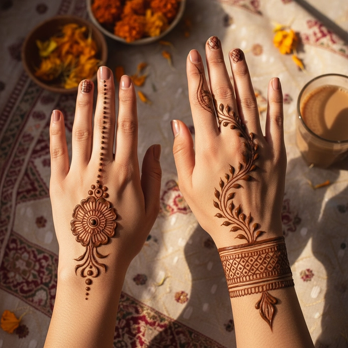 quick mehendi designs