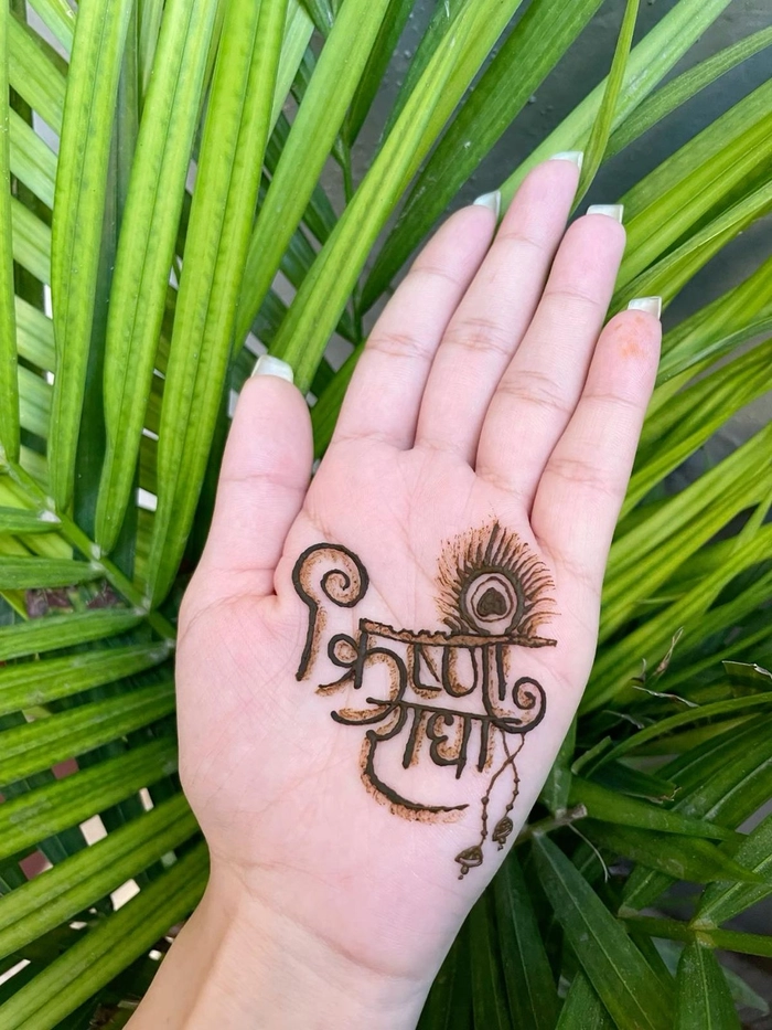 radha krishna mehndi