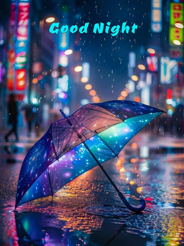 rain good night images