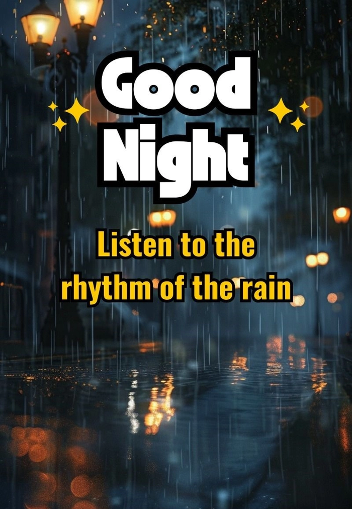 rainy good night images hd