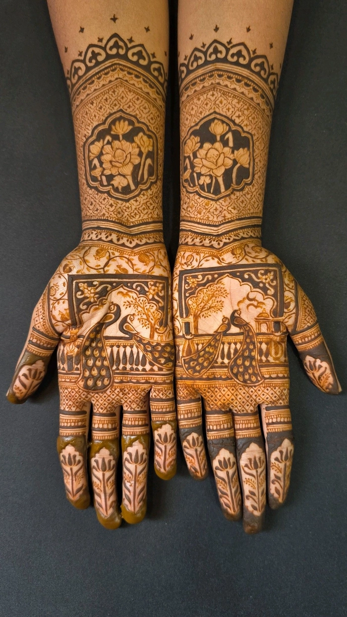 rajasthani diwali mehndi design