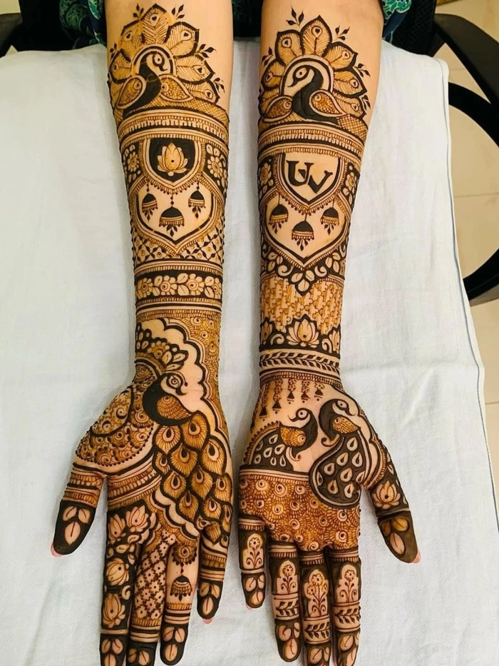 rajasthani mehndi design bridal
