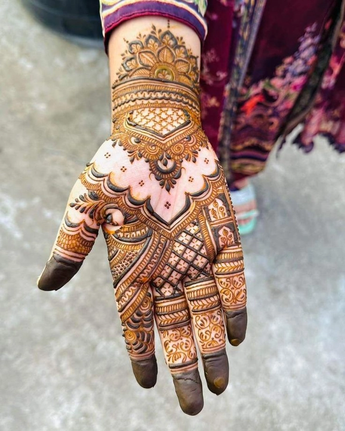 rajasthani mehndi design simple