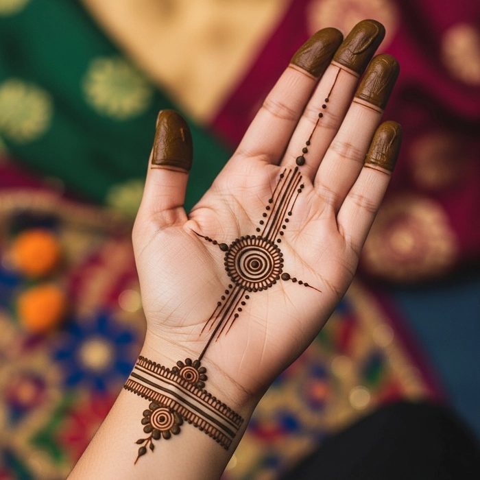 rakhi mehndi design simple and beautiful