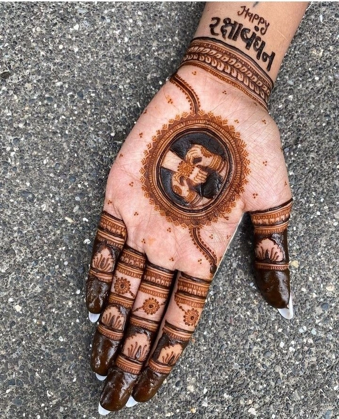 rakhi mehndi designs