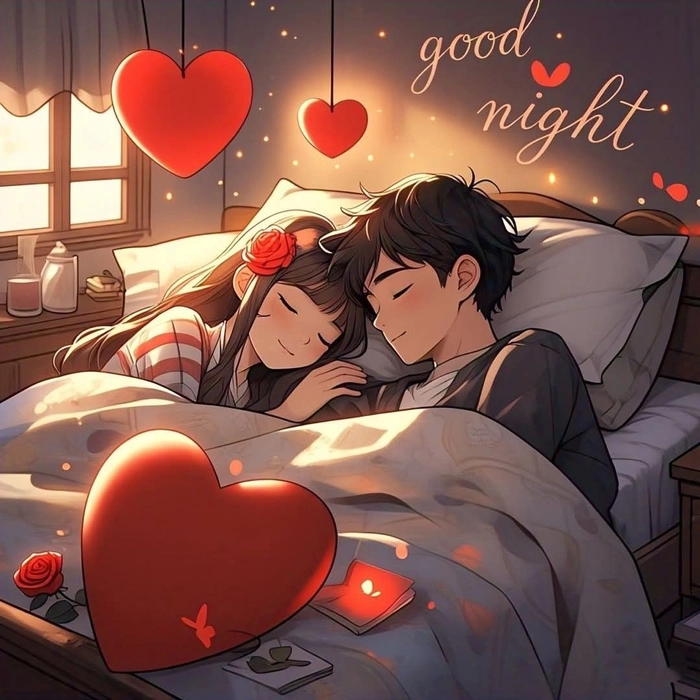 romantic good night images for girlfriend
