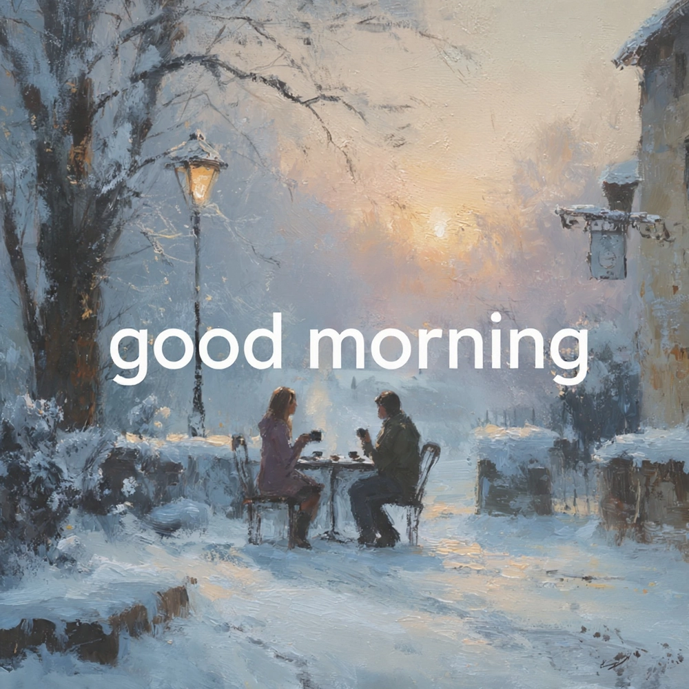romantic winter good morning images