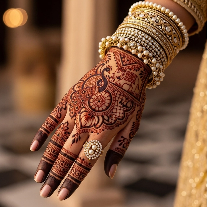 royal rajasthani mehndi design