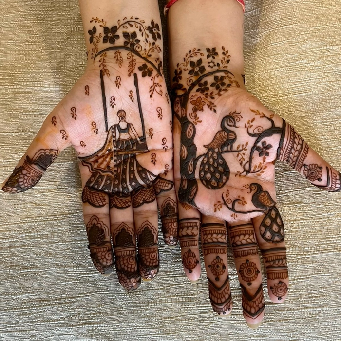 sawan mehndi design easy