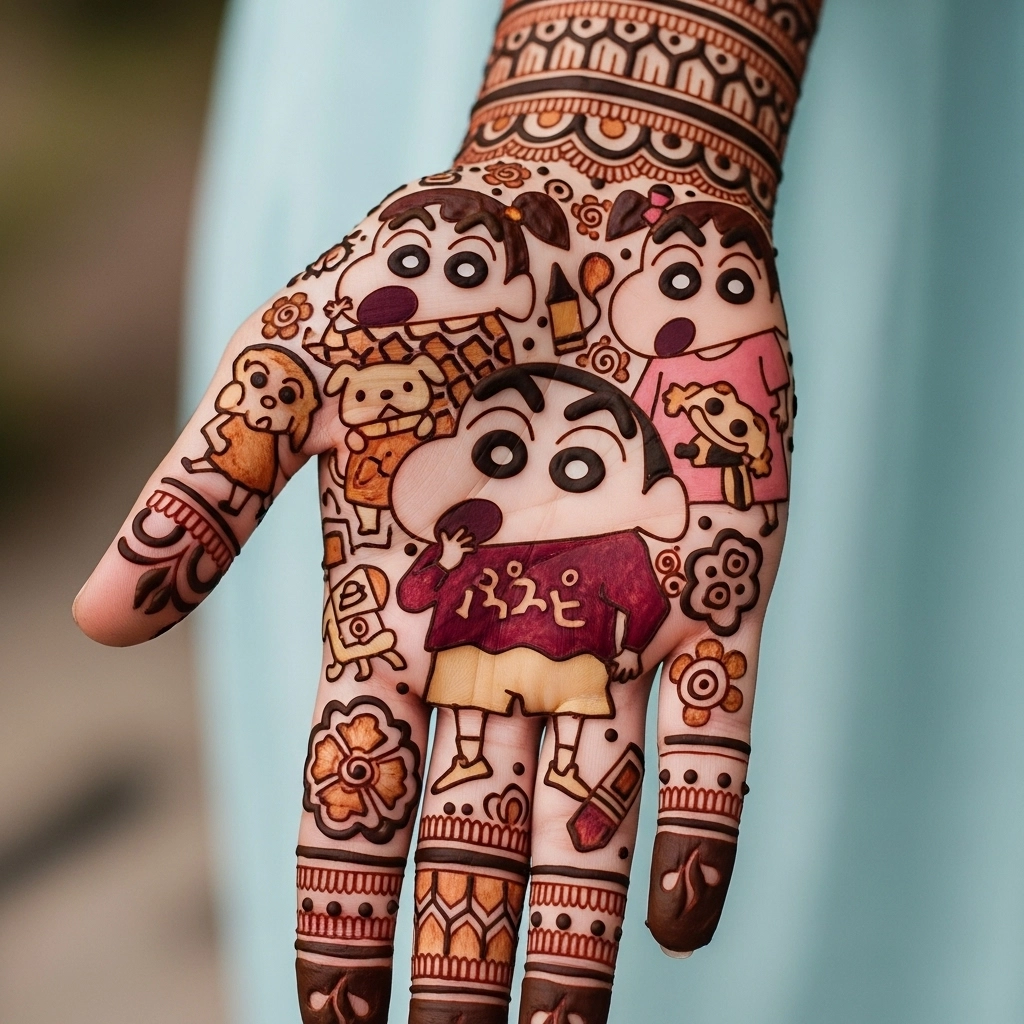 shin-chan wali mehndi designs