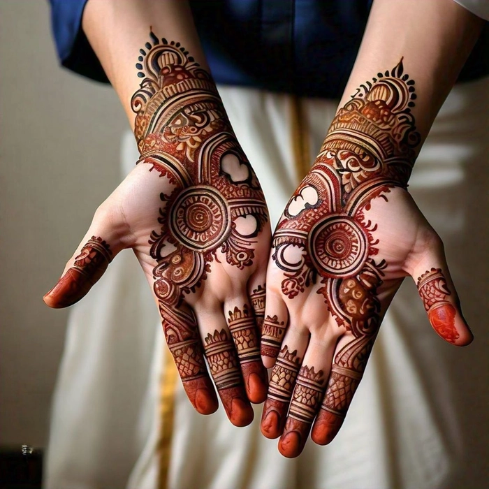 stylish gorgeous mehndi design
